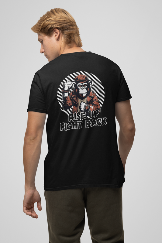 RISE UP FIGHT BACK MONKEY PLAYERA CASUAL