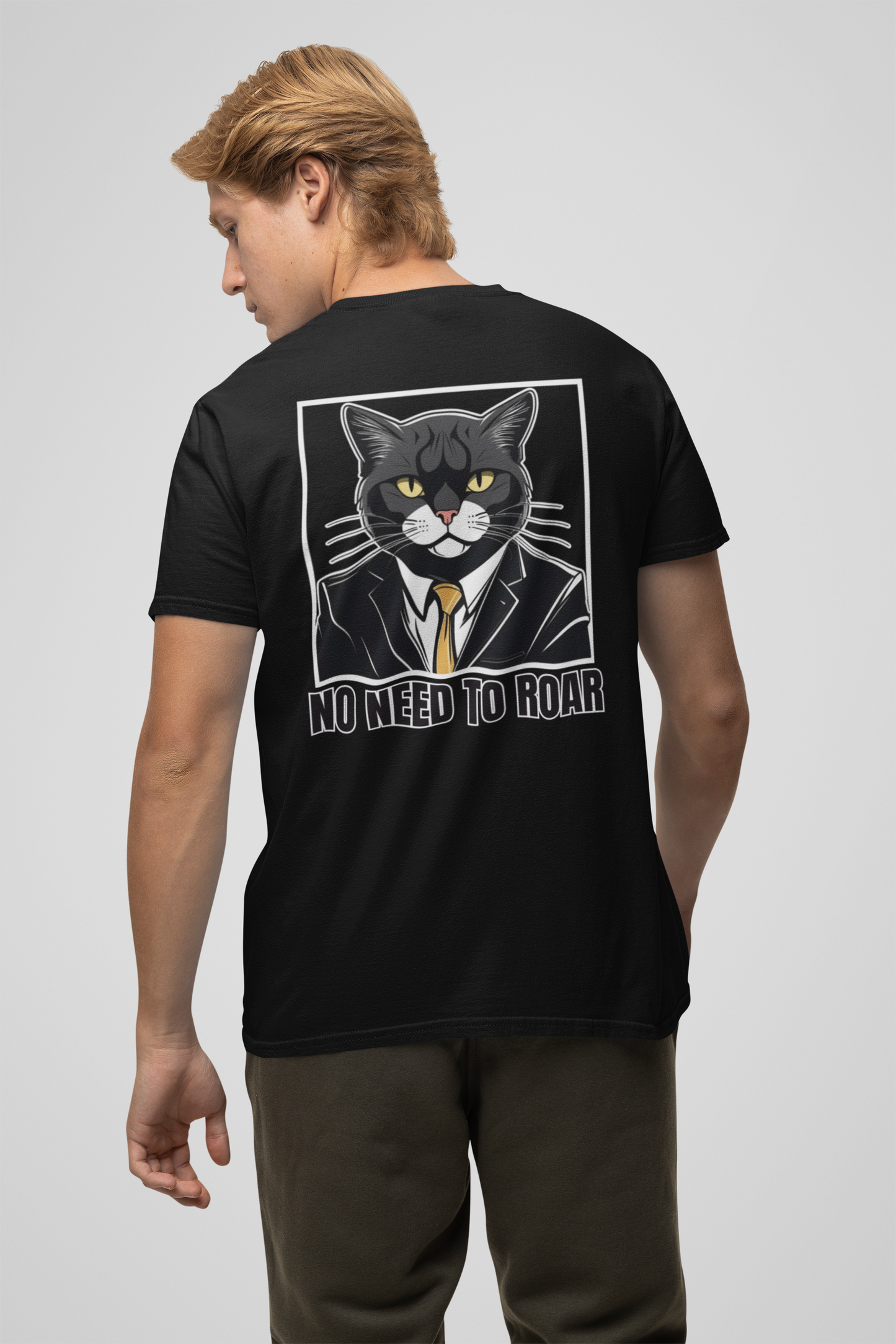 NO NEED TO ROAR CAT CLASSIC PLAYERA CASUAL