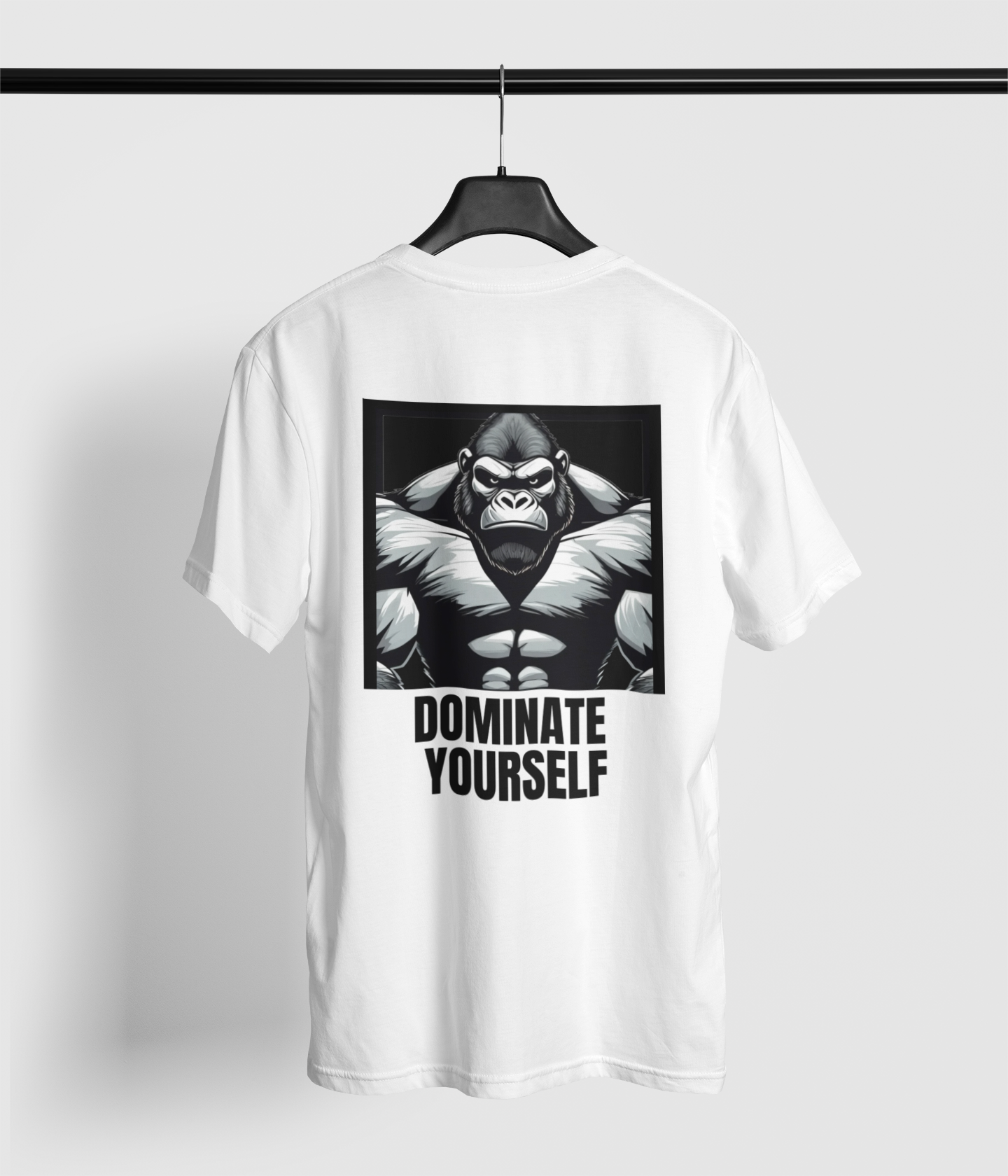 DOMINATE YOURSELF GORILLA PLAYERA DEPORTIVA