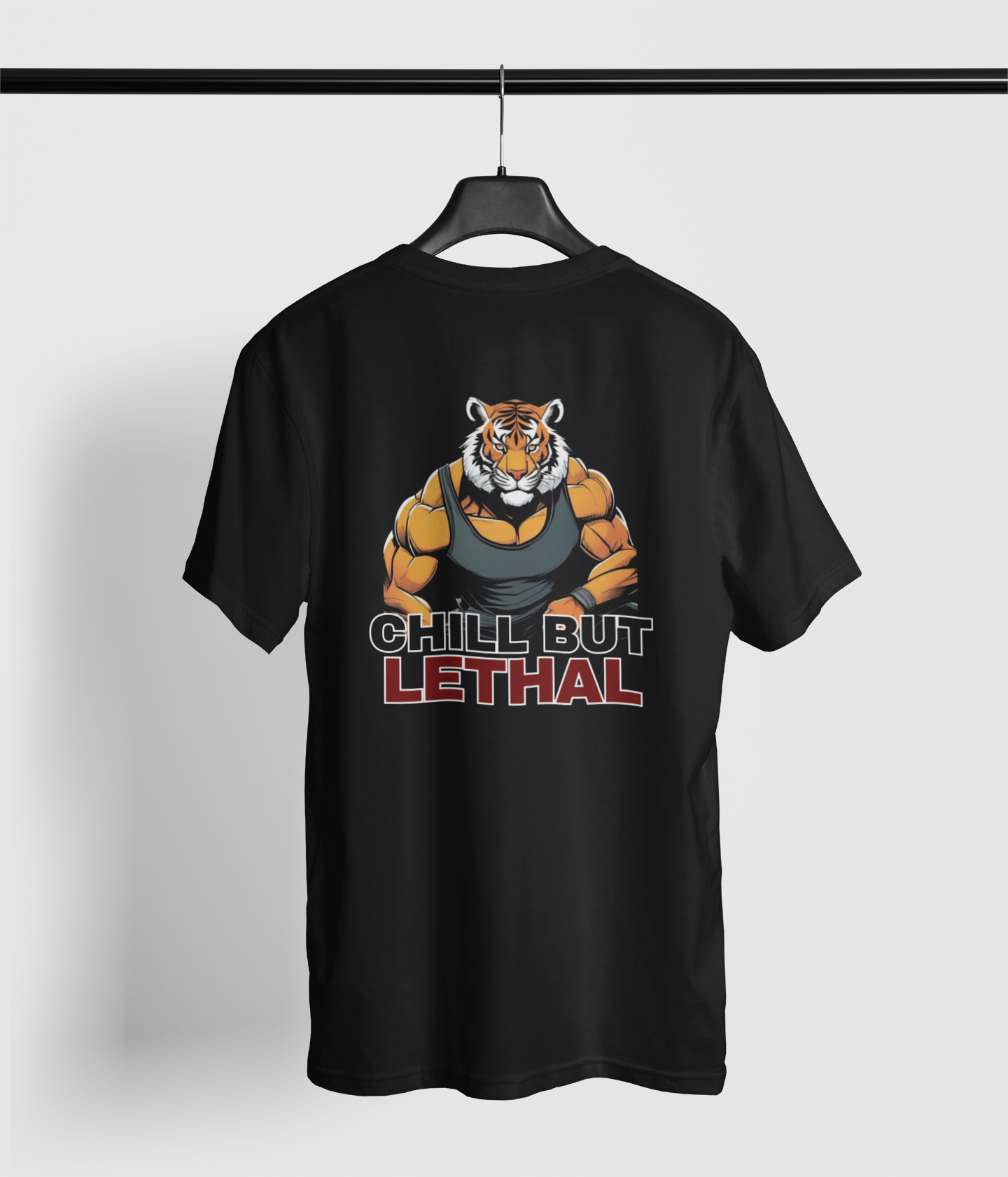 CHILL BUT LETHAL TIGER PLAYERA DEPORTIVA