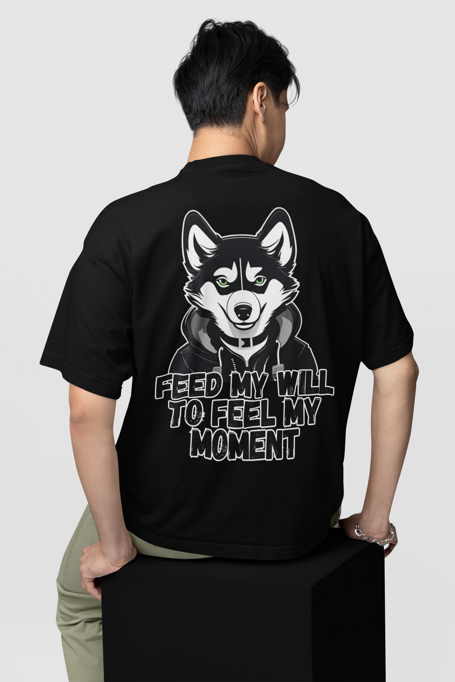 FEED MY WILL HUSKY PLAYERA OVERSIZED