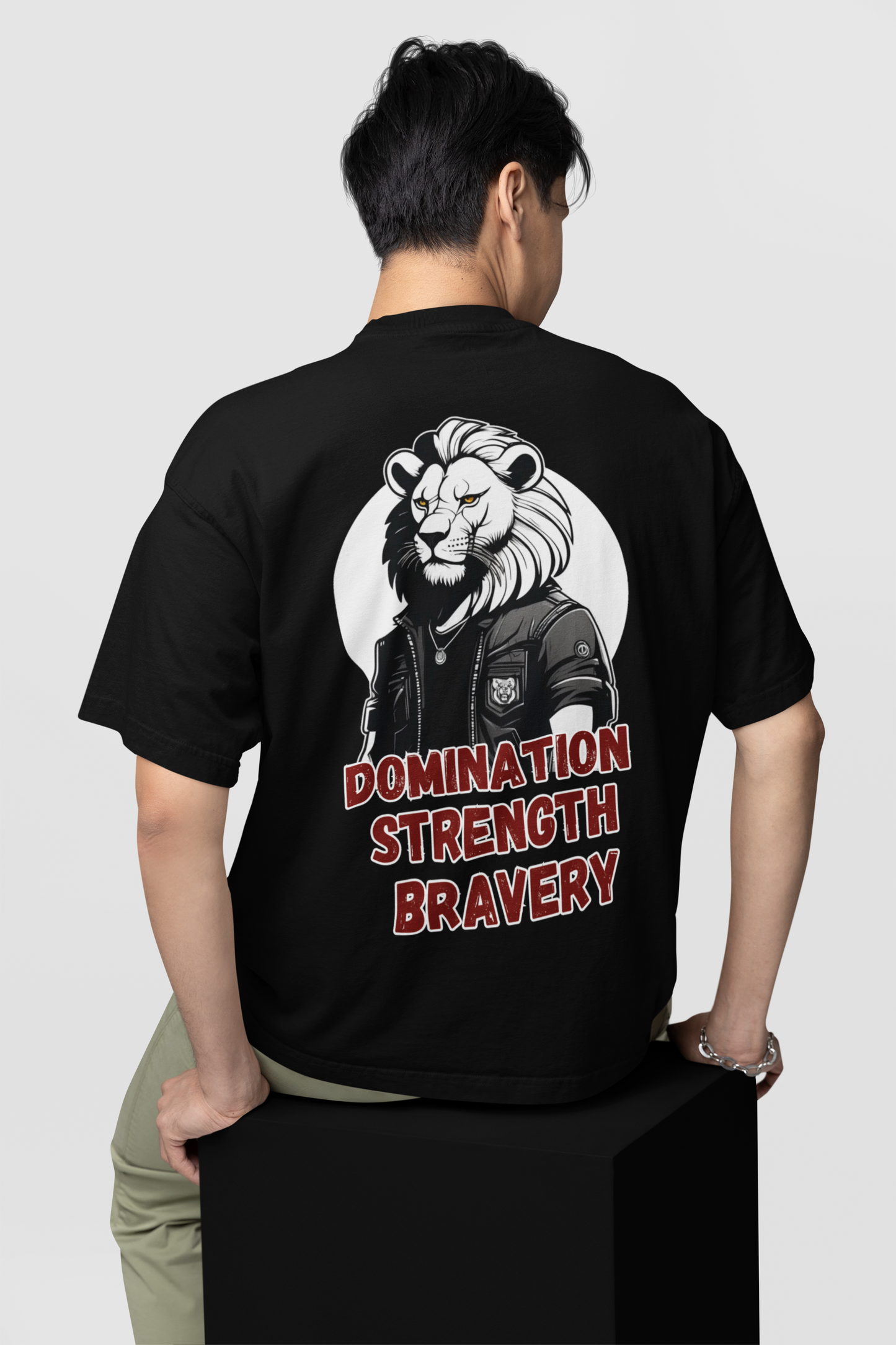 DOMINATION STRENGTH BRAVERY LION PLAYERA OVERSIZED