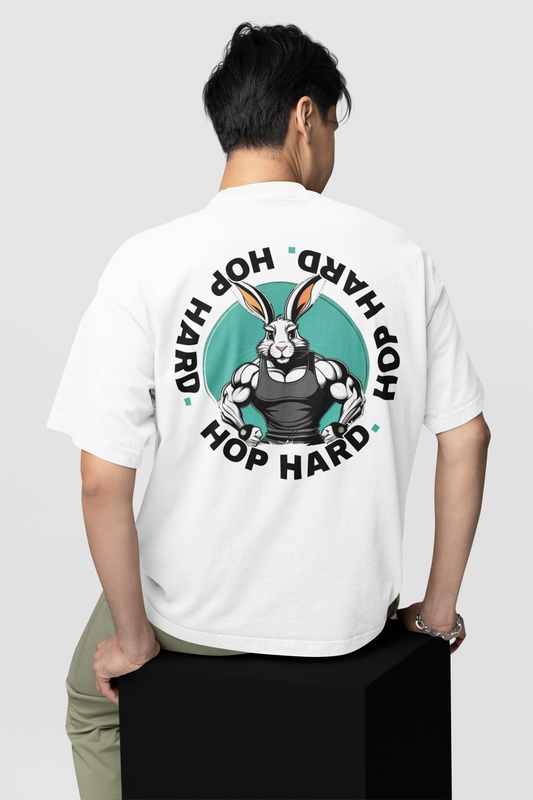 HOP HARD PLAYERA OVERSIZED