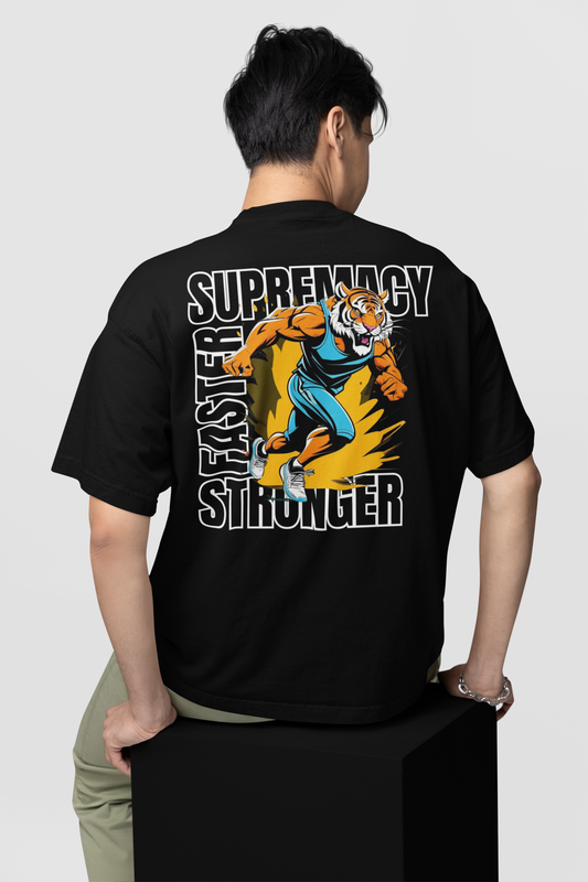 SUPREMACY FASTER STRONGER PLAYERA OVERSIZED