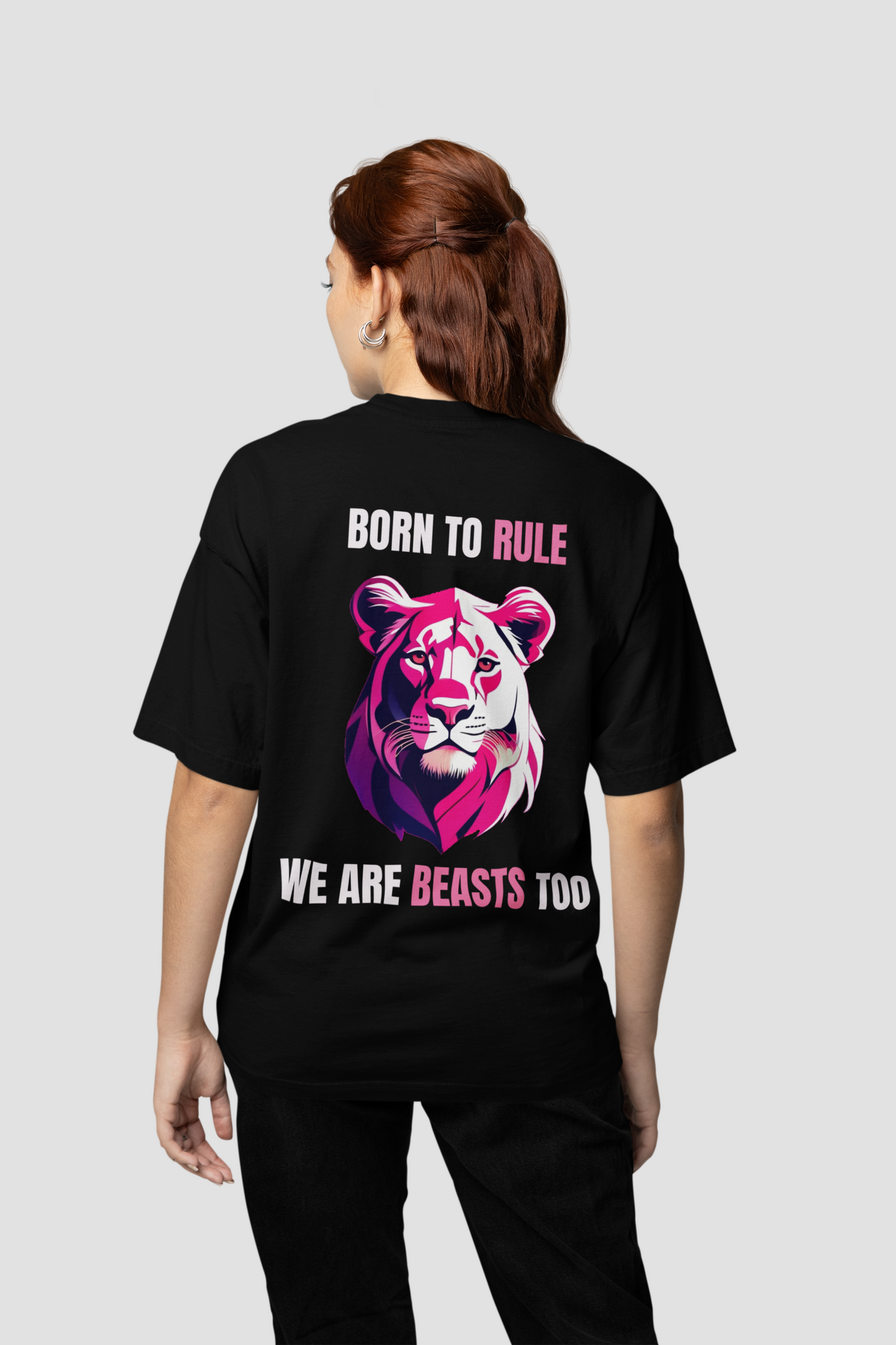 BORN TO RULE LIONESS OVERSIZED