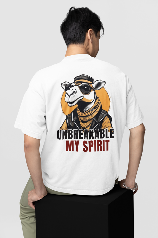 UNBREAKABLE MY SPIRIT CAMEL PLAYERA OVERSIZED