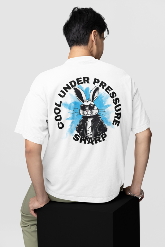 COOL UNDER PRESSURE SHARP RABBIT PLAYERA OVERSIZED